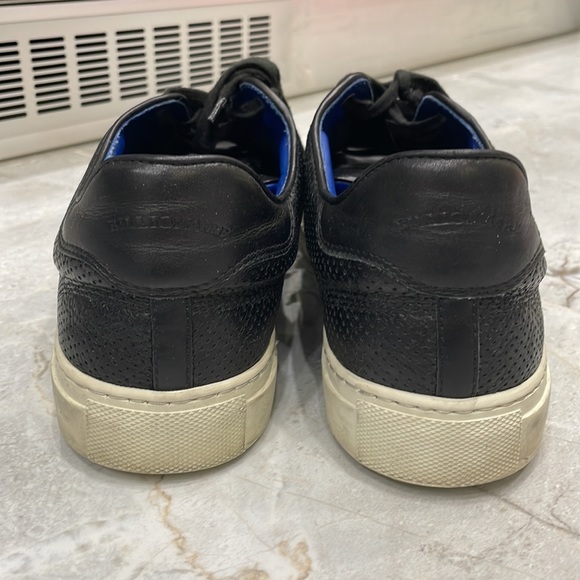 Billionaire Couture Men's Black Calf Leather Laced-up Sneakers - EU 43 - Picture 5 of 11